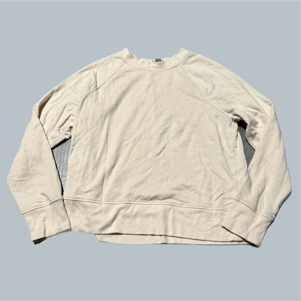 Cream Light Yellow Women’s Jumper Sweater Pull Over soft cozy sleep pajamas